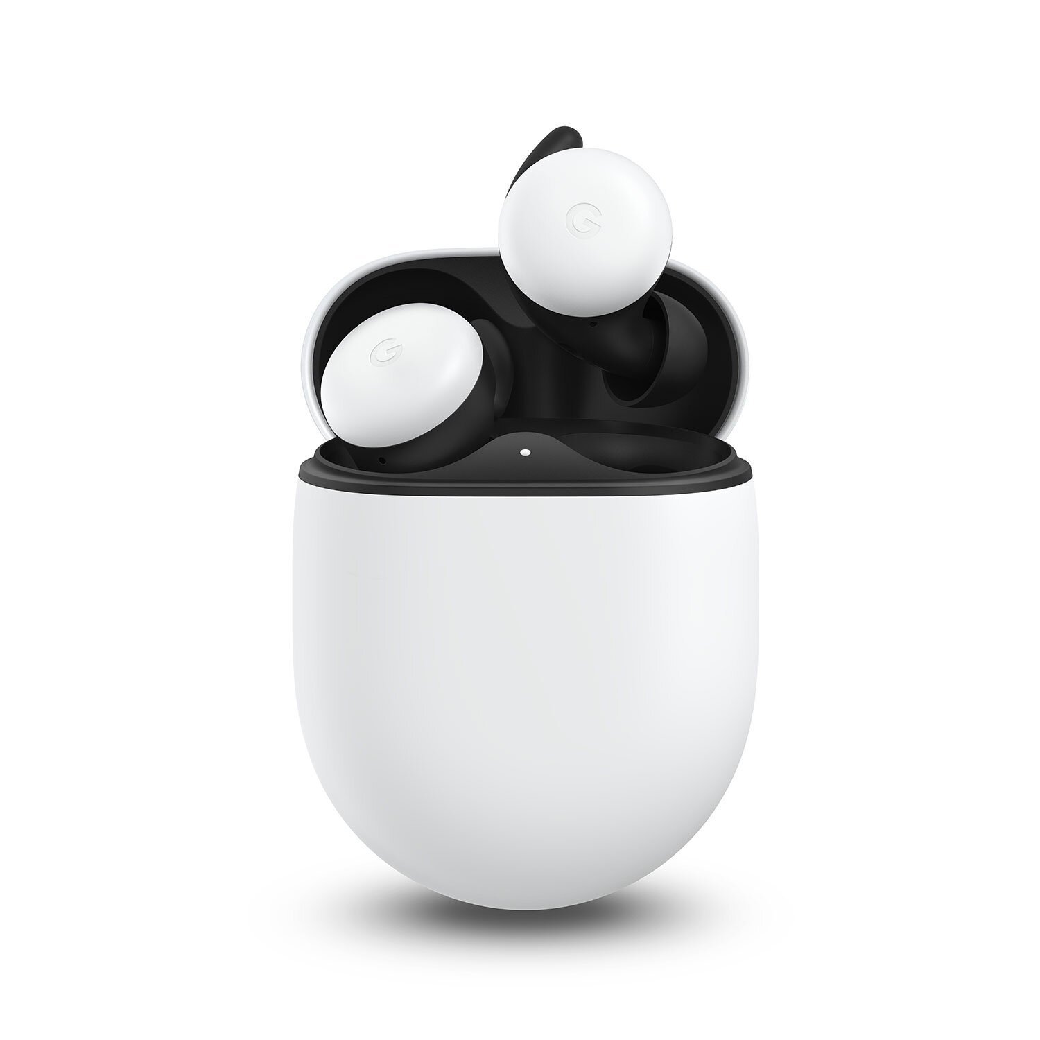 Google Pixel Buds, claramente branco